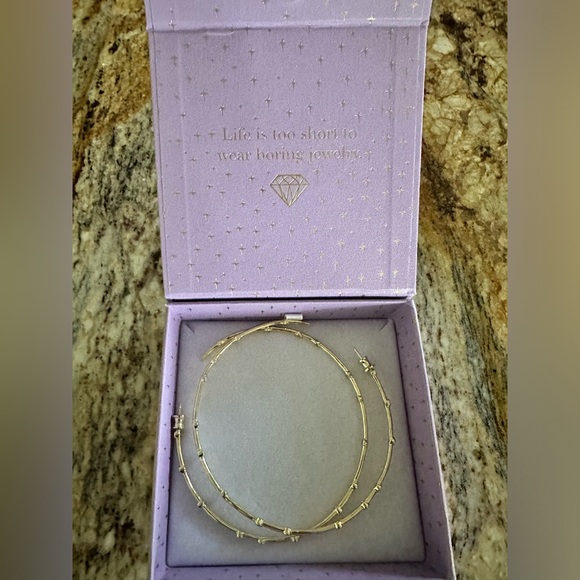 Melinda Maria Big Ass Hoops 3” - Picture 3 of 4